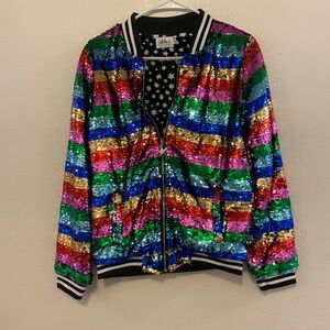 Lola + The Boys colorful Sequin Jacket